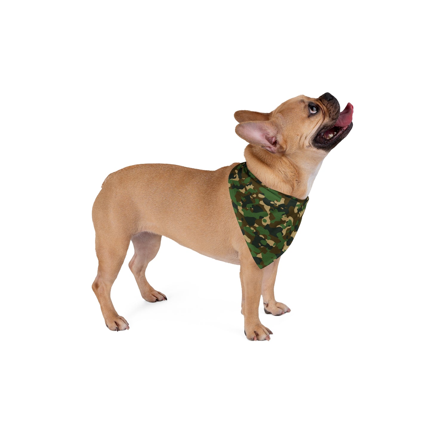 Green Camouflage Pet Bandana