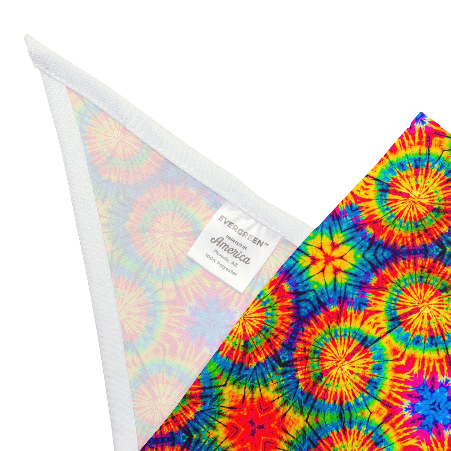 Rainbow Tiedye Dog Bandana