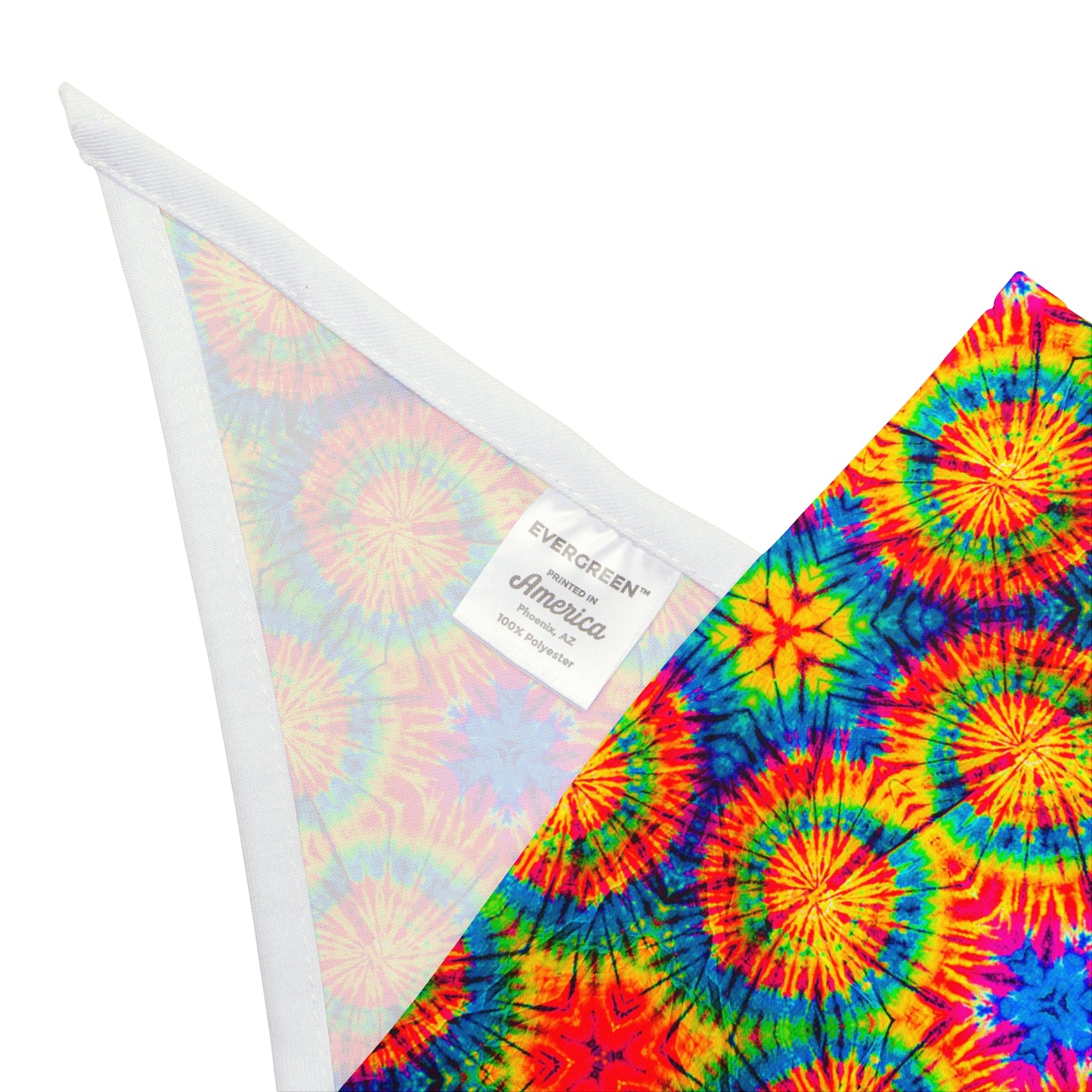 Rainbow Tiedye Dog Bandana