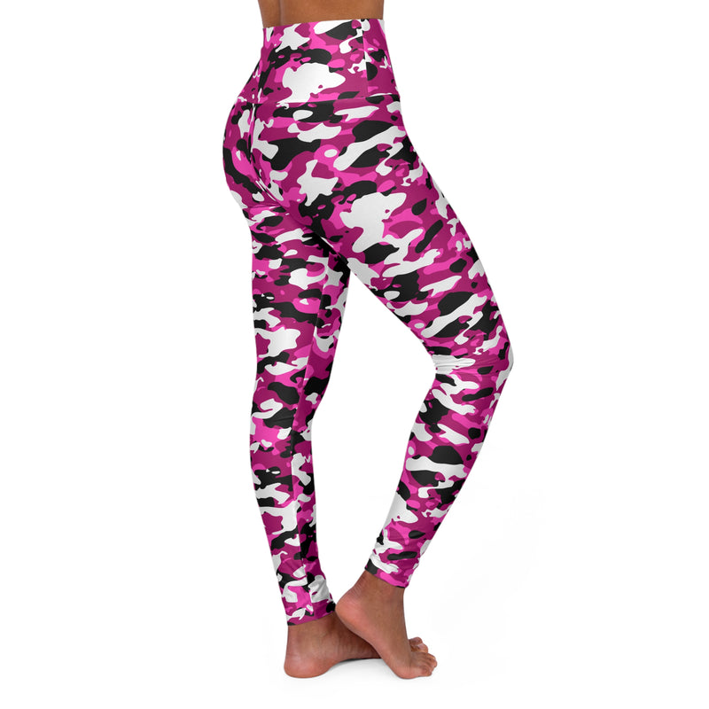 Pink Camo AOP High Waisted Yoga Leggings