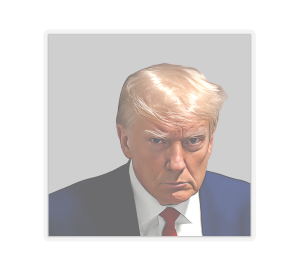 Trump Mugshot Kiss-Cut Sticker