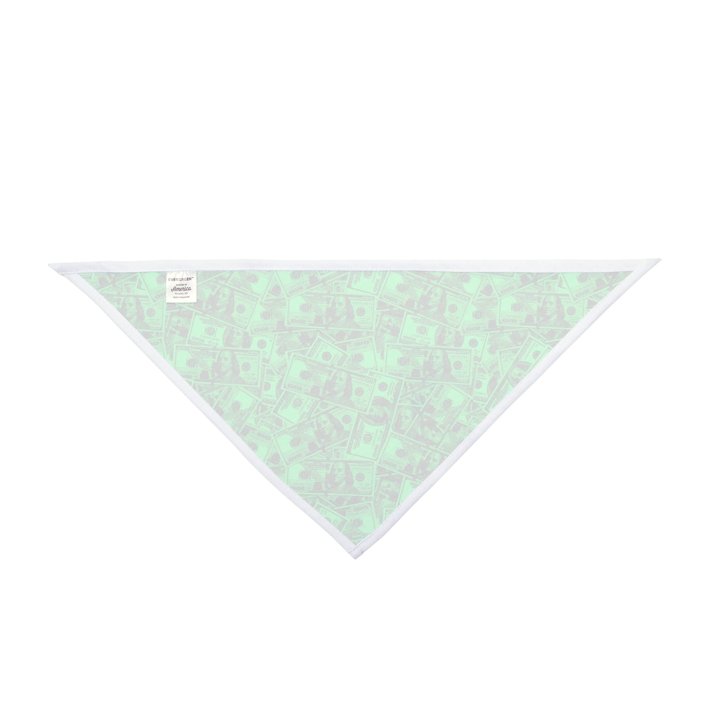 Green Hundred Dollar Bills Money Dog Bandana