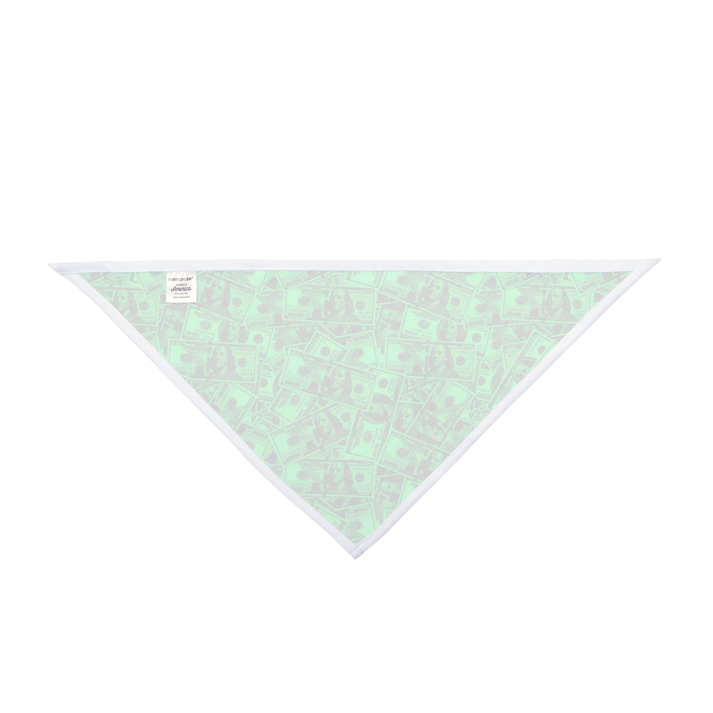 Green Hundred Dollar Bills Money Dog Bandana