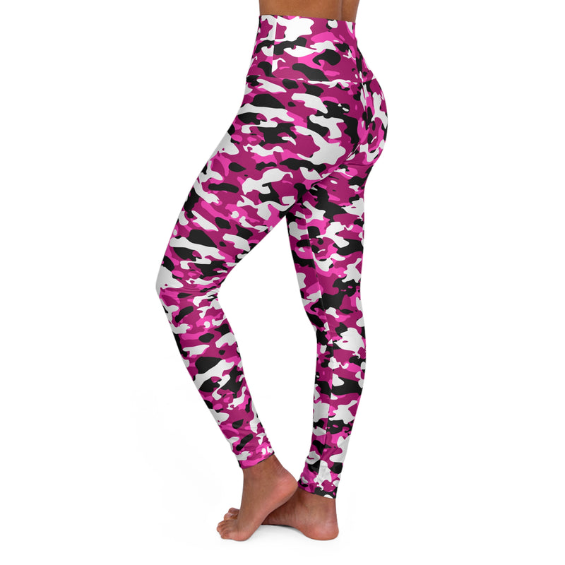 Pink Camo AOP High Waisted Yoga Leggings