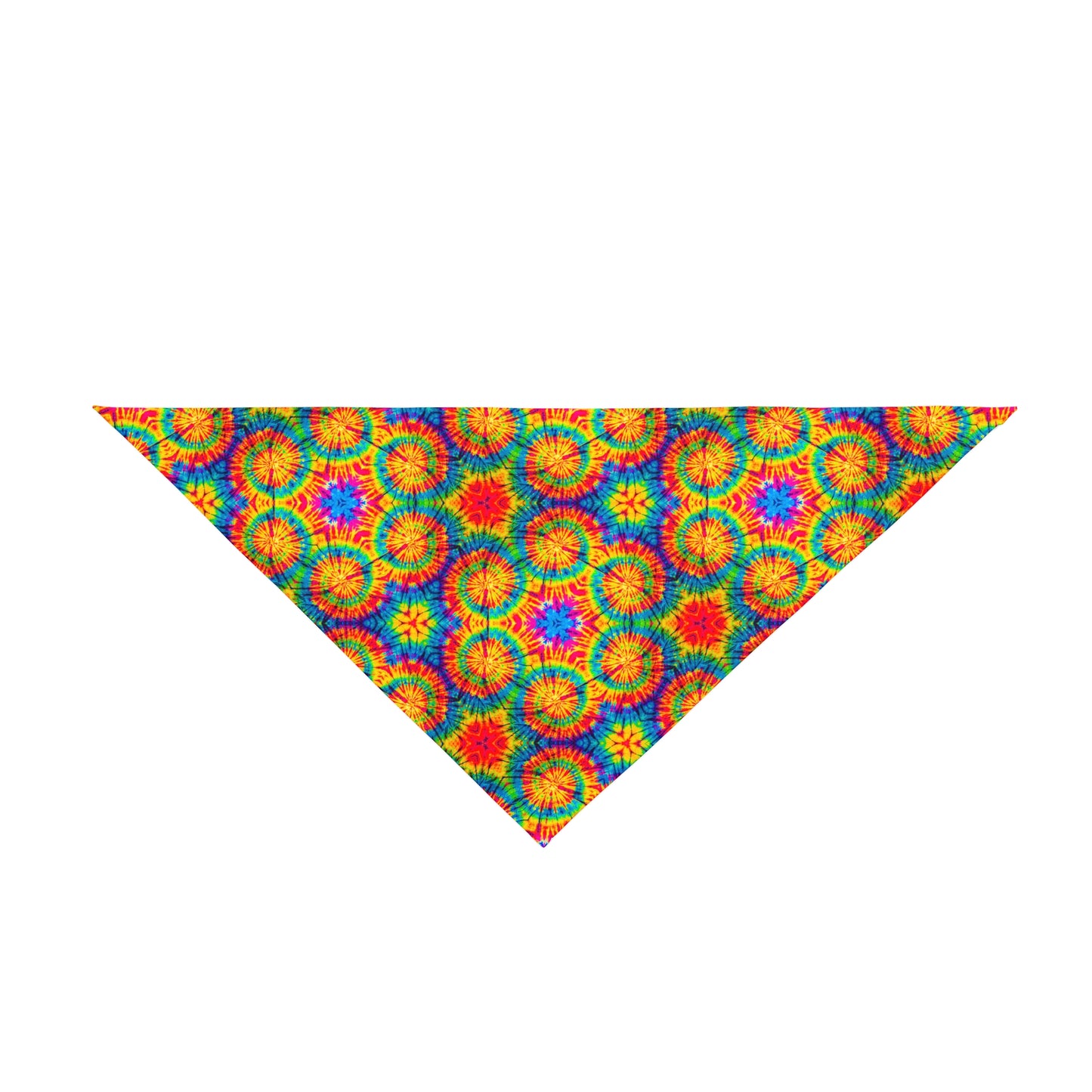 Rainbow Tiedye Dog Bandana