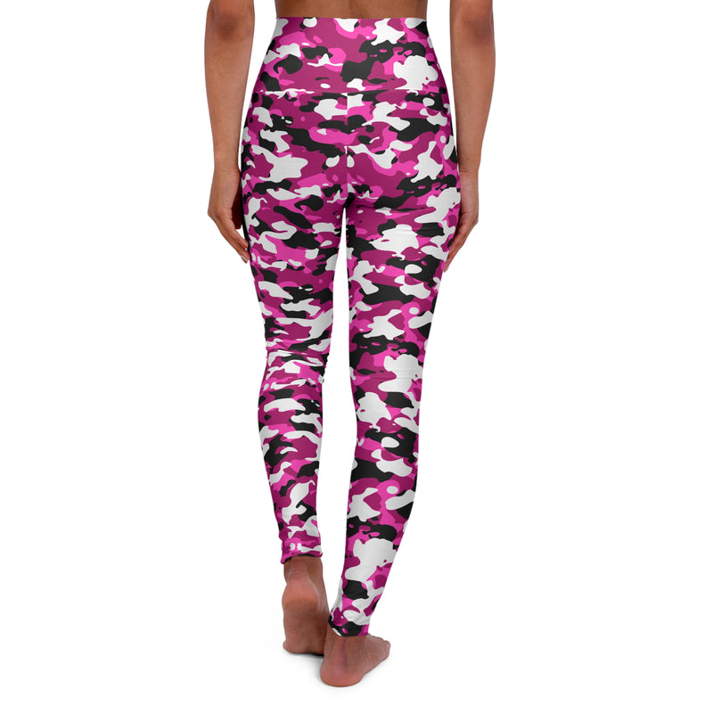 Pink Camo AOP High Waisted Yoga Leggings