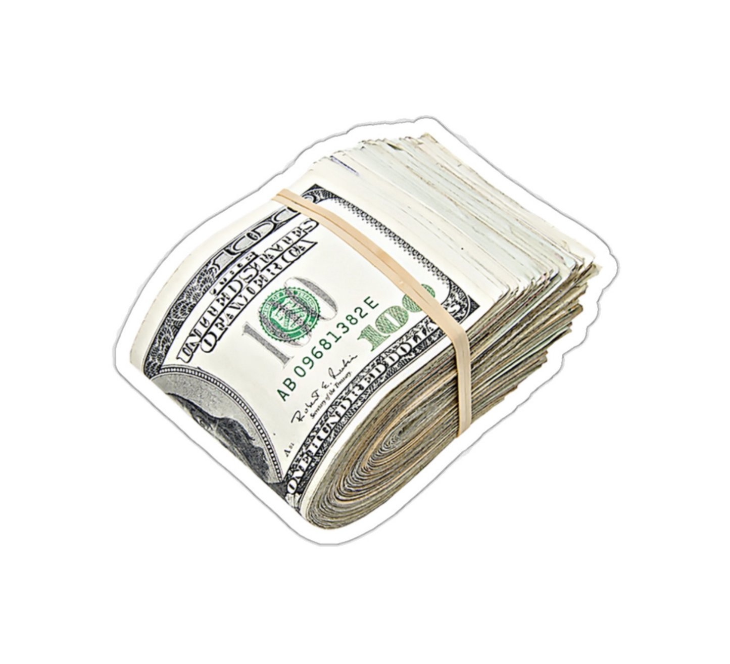 Banded Money Stack Sticker