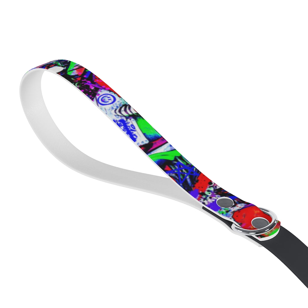 Neon Graffiti Dog Leash