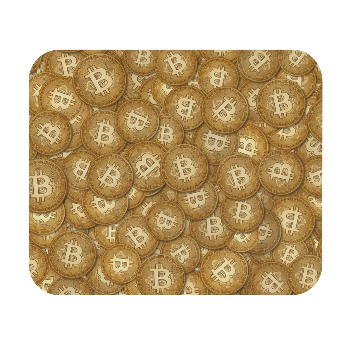 Gold Bitcoin Mousepad