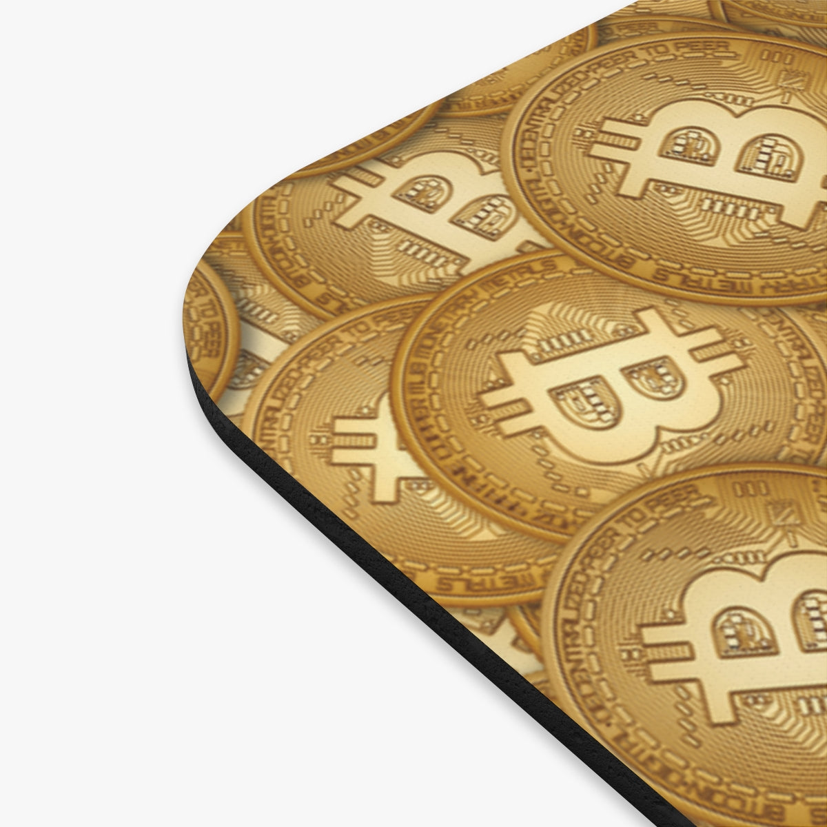 Gold Bitcoin Mousepad