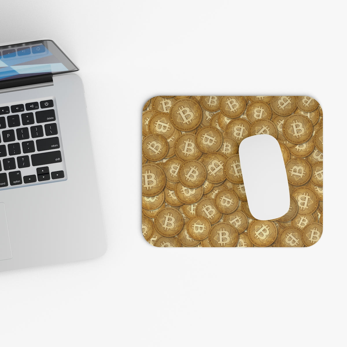 Gold Bitcoin Mousepad