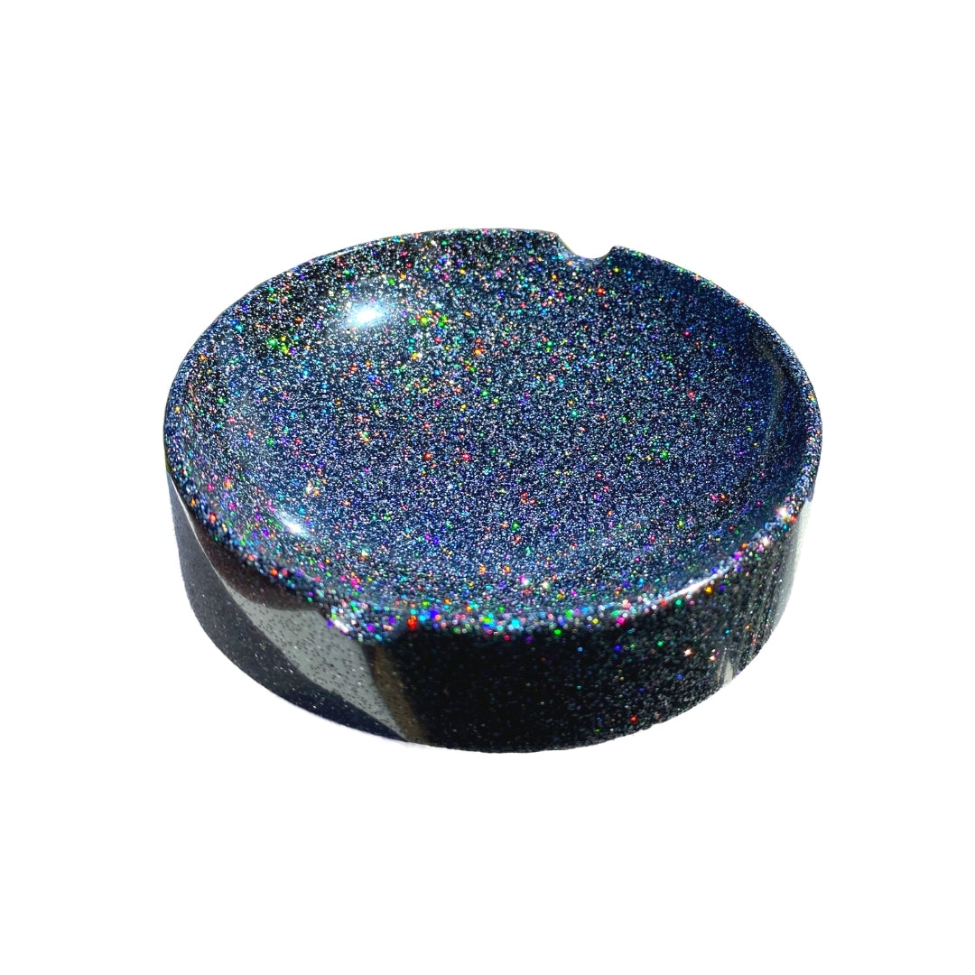 Holographic Glitter Circle Ashtray