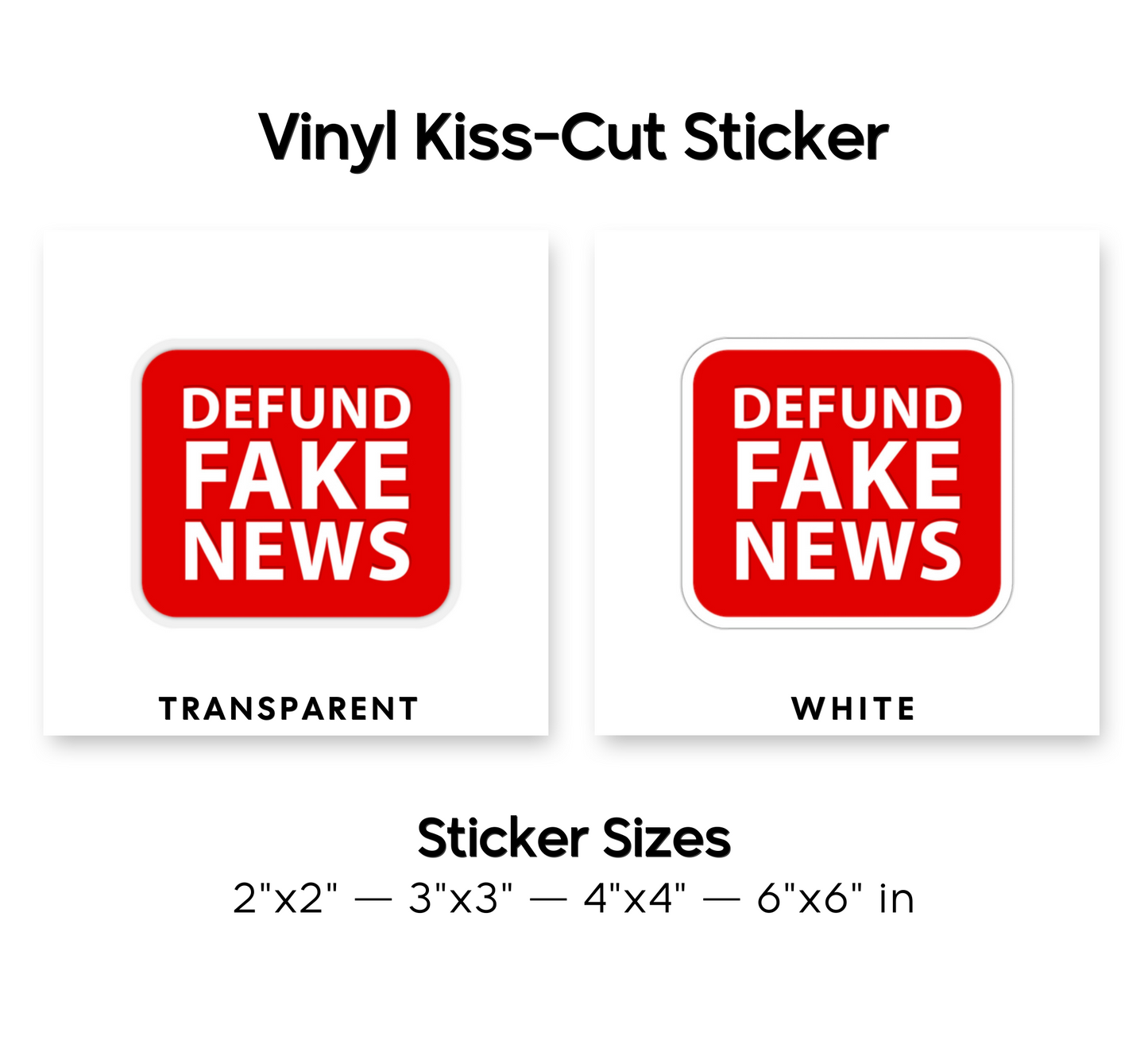 Defund Fake News Sticker