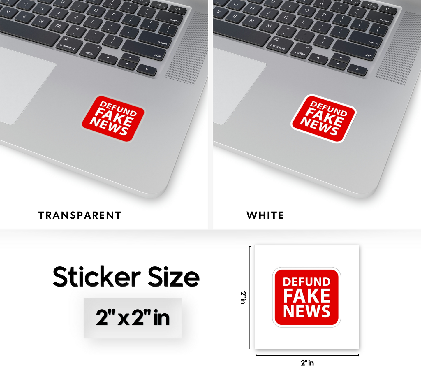 Defund Fake News Sticker