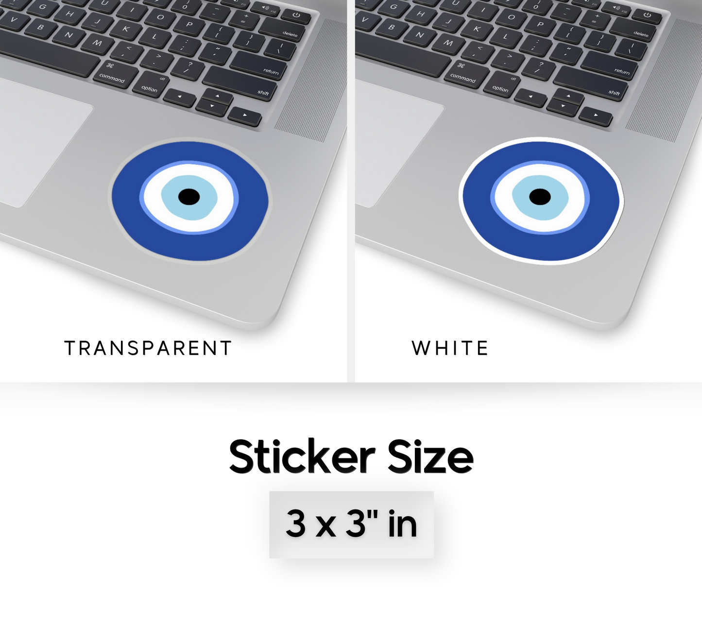 Greek Evil Eye Kiss-Cut Sticker