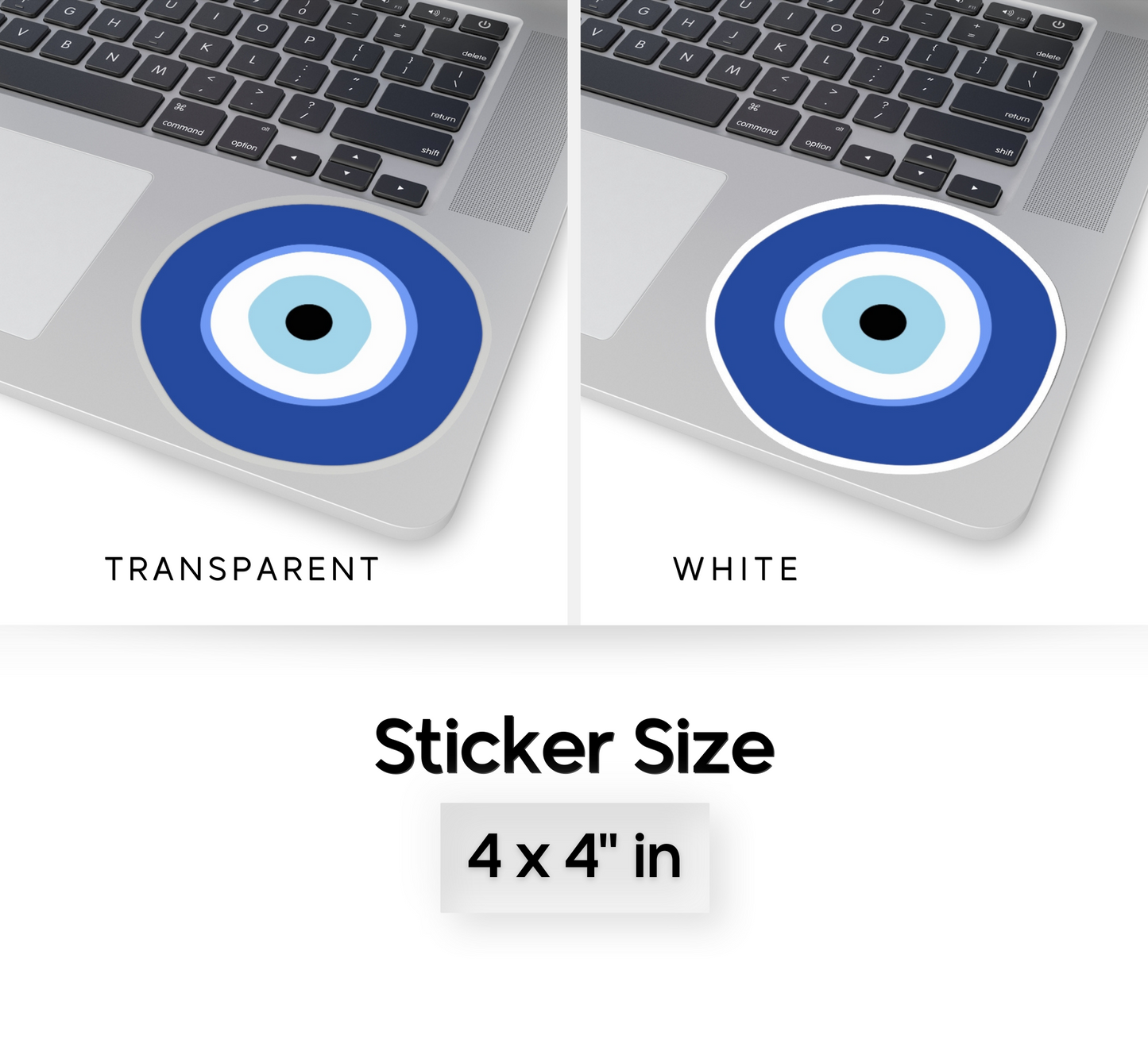 Greek Evil Eye Kiss-Cut Sticker