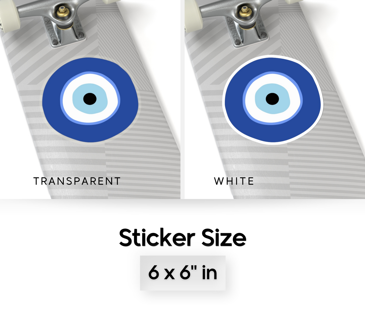 Greek Evil Eye Kiss-Cut Sticker