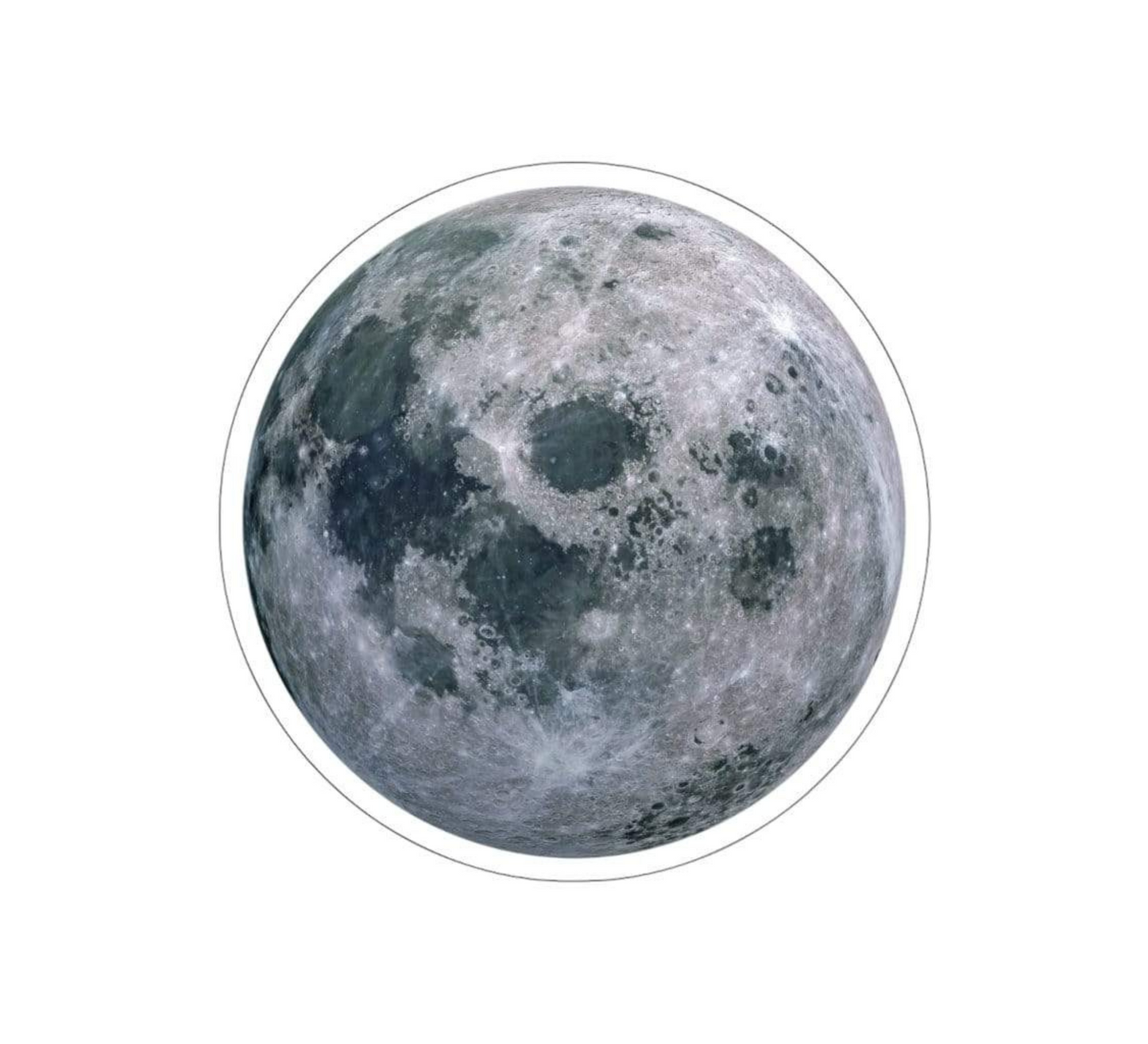 Illuminating Moon Space Sticker