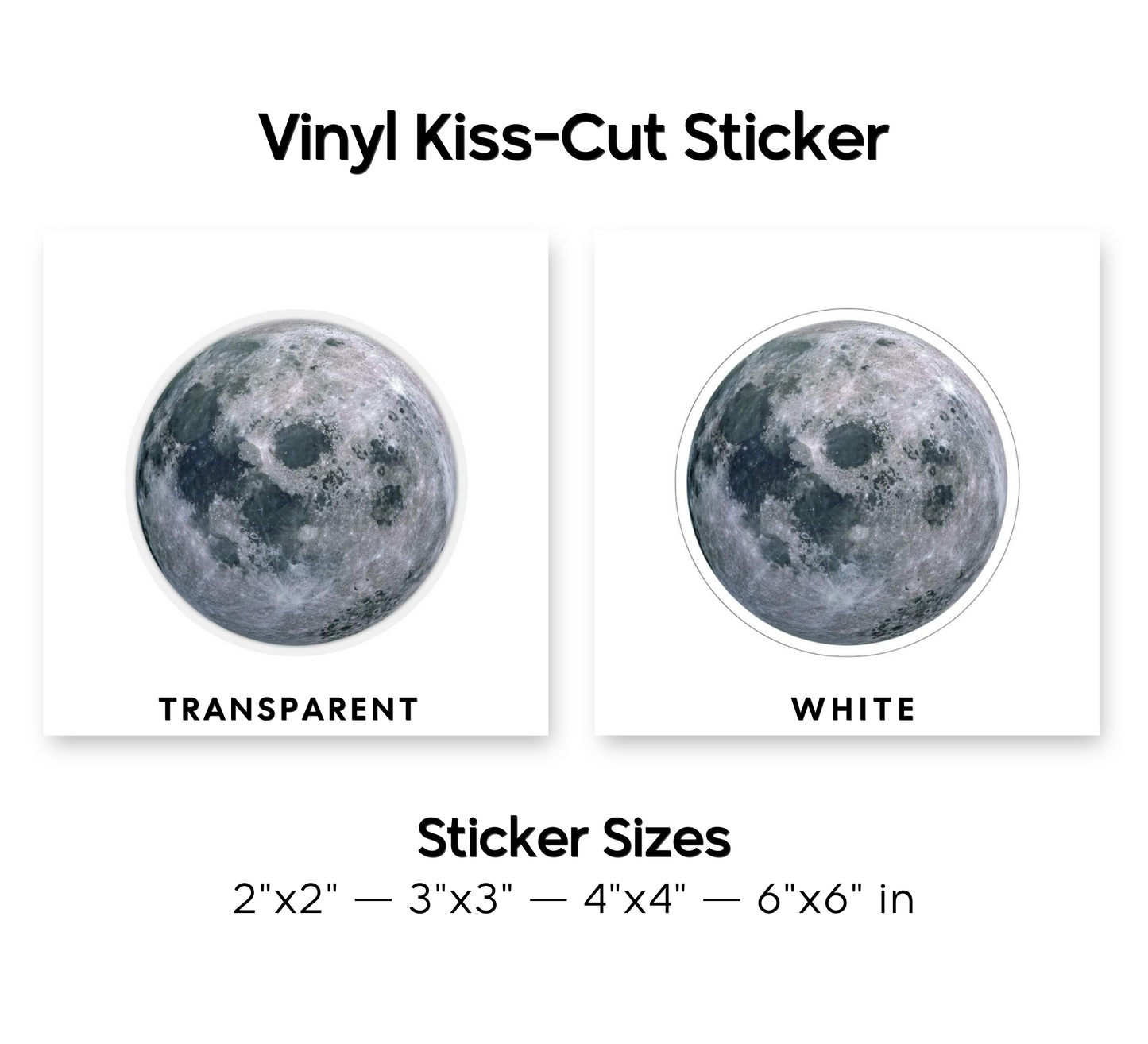 Illuminating Moon Space Sticker