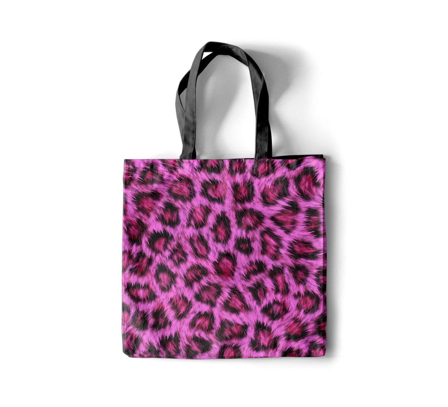 Pink Leopard Print Tote Bag