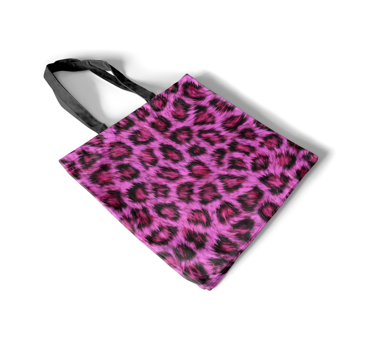 Pink Leopard Print Tote Bag