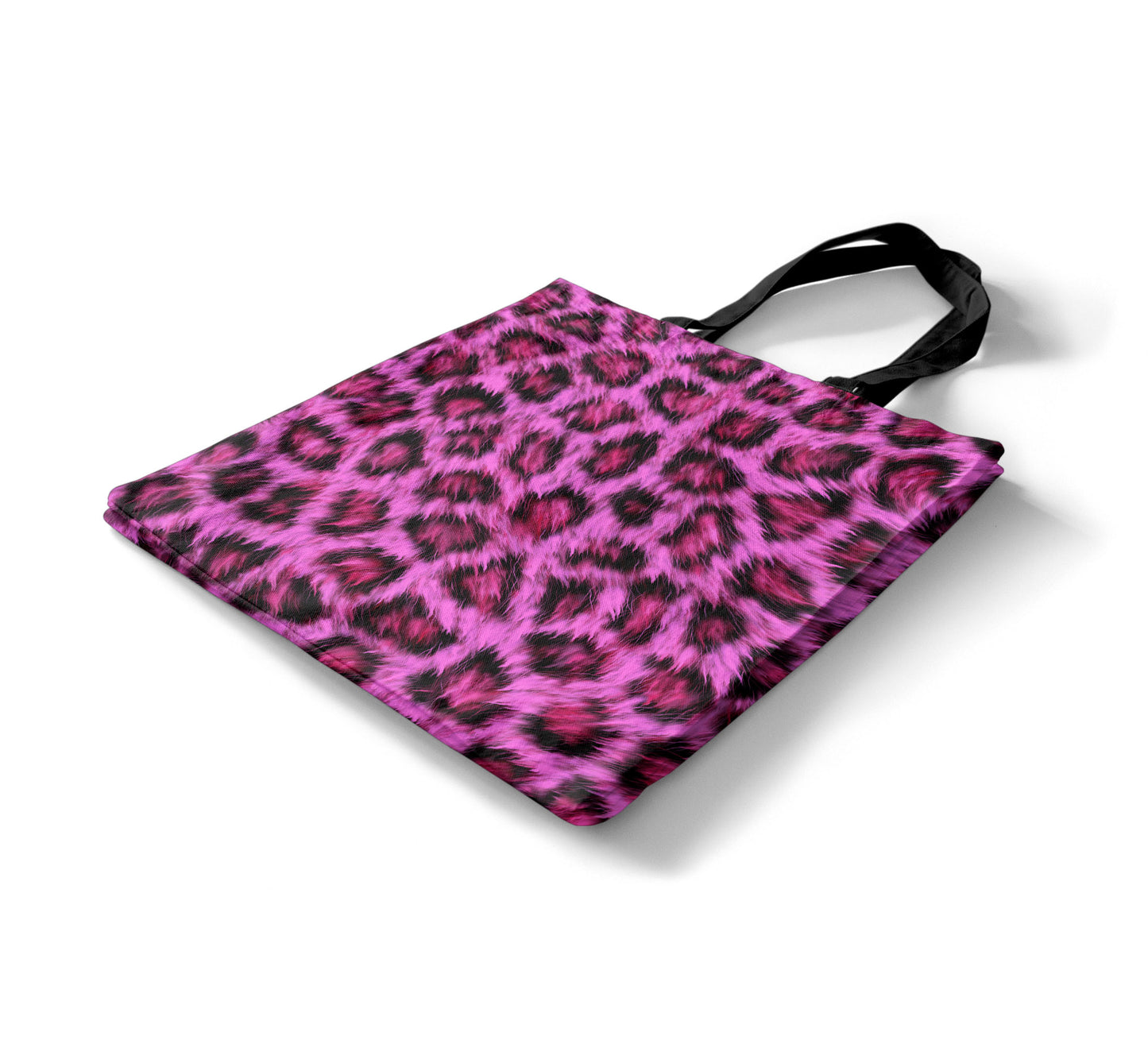 Pink Leopard Print Tote Bag