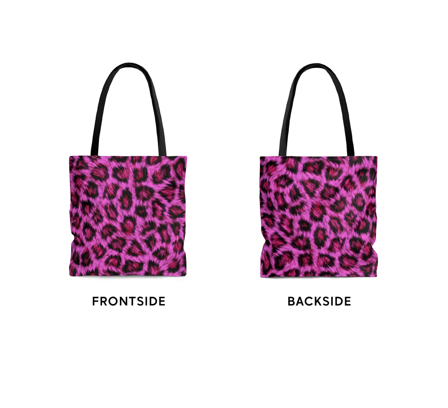 Pink Leopard Print Tote Bag