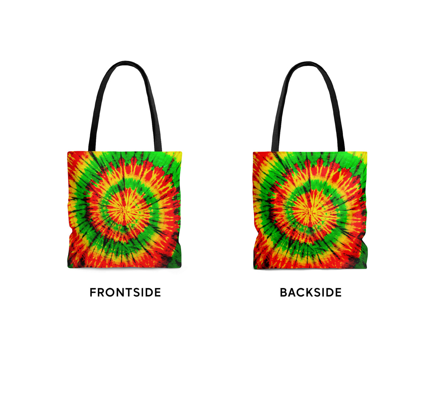 Rasta Tiedye Tote Bag - All Over Print