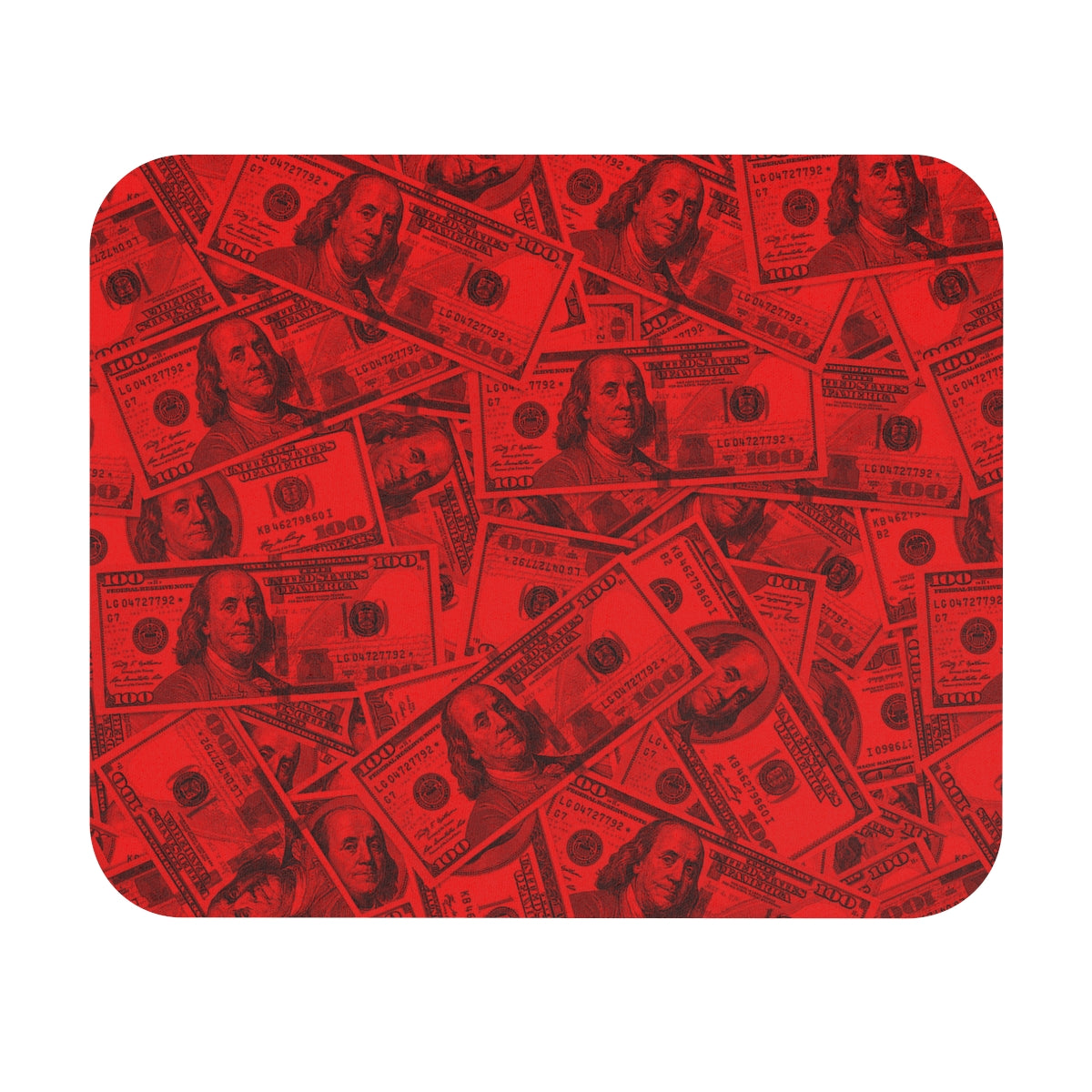 Red 100 Dollar Bills Money Mousepad