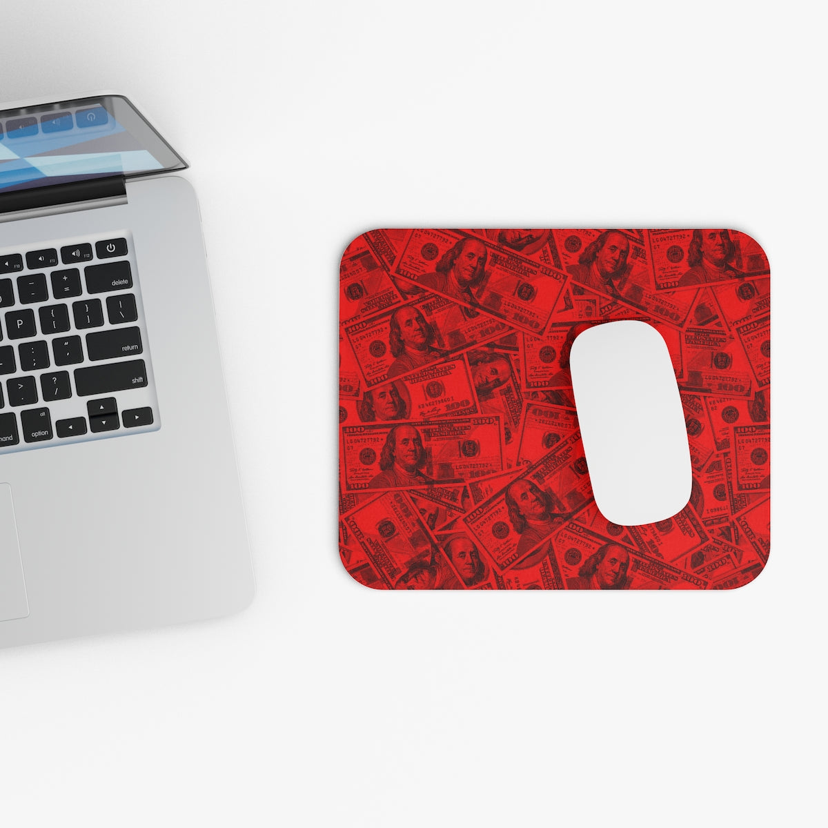 Red 100 Dollar Bills Money Mousepad