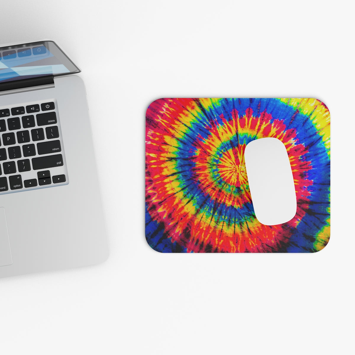 Skittles Rainbow Tie-Dye Mousepad