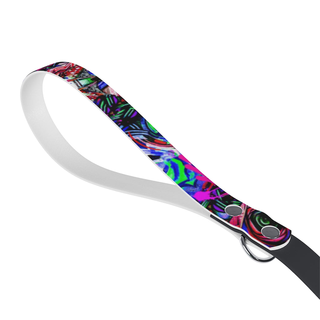 Neon Graffiti Dog Leash