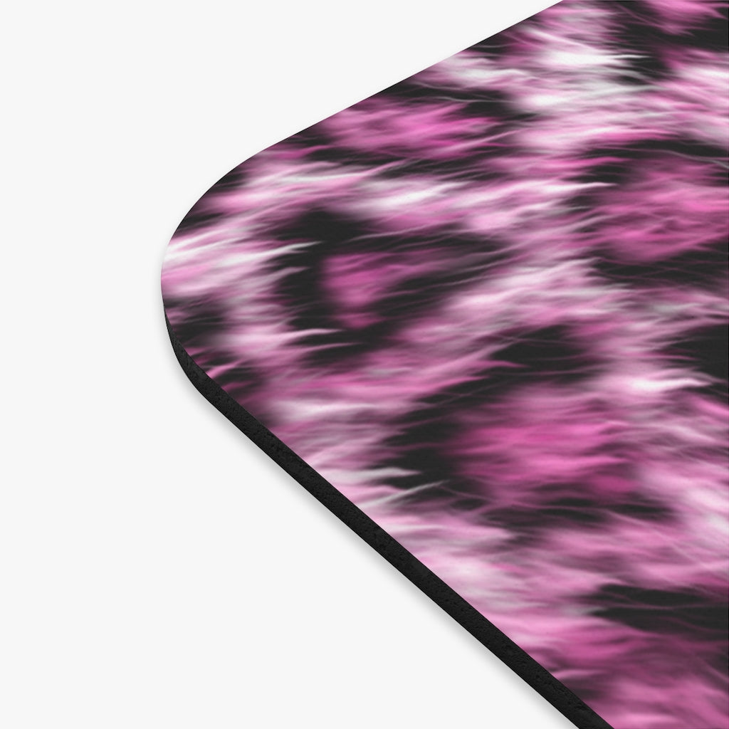 Pink Leopard Print Mousepad