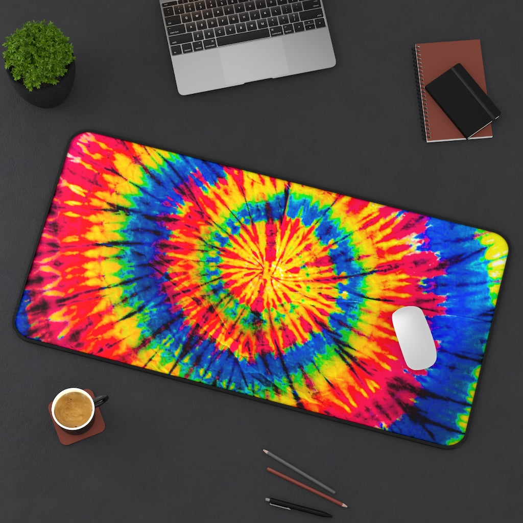 Rainbow Tiedye Desk Mat Mousepad