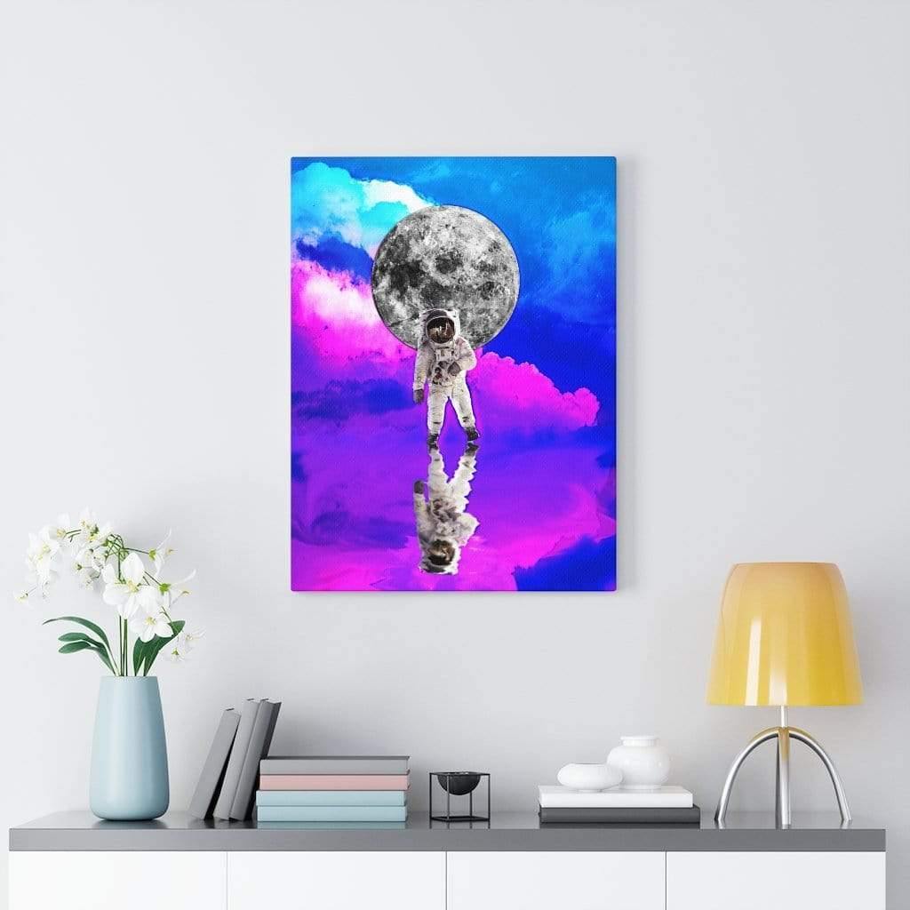 Cotton Candy Astronaut Canvas Wall Art 18″ × 24″ / Premium Gallery Wraps (1.25″)