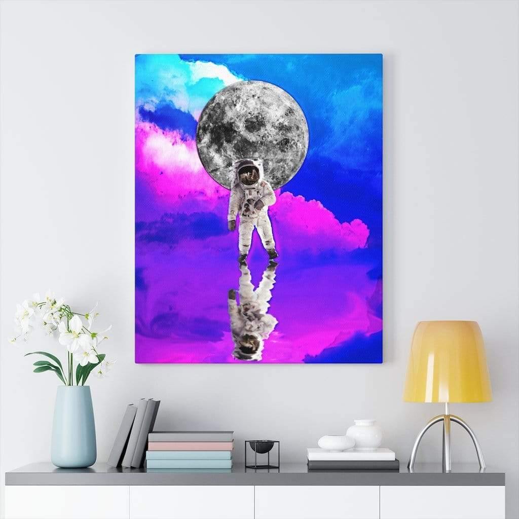 Cotton Candy Astronaut Canvas Wall Art 24″ × 30″ / Premium Gallery Wraps (1.25″)