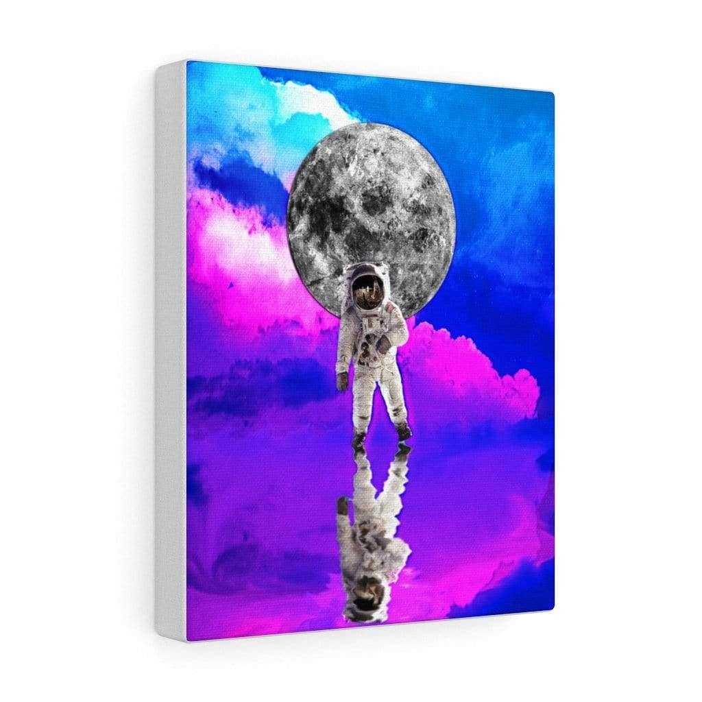 Cotton Candy Astronaut Canvas Wall Art