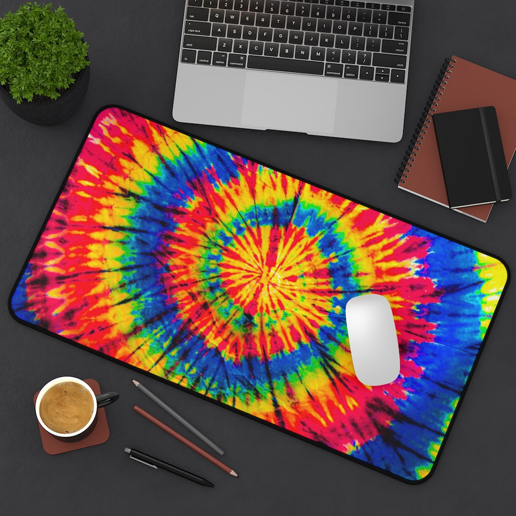 Rainbow Tiedye Desk Mat Mousepad