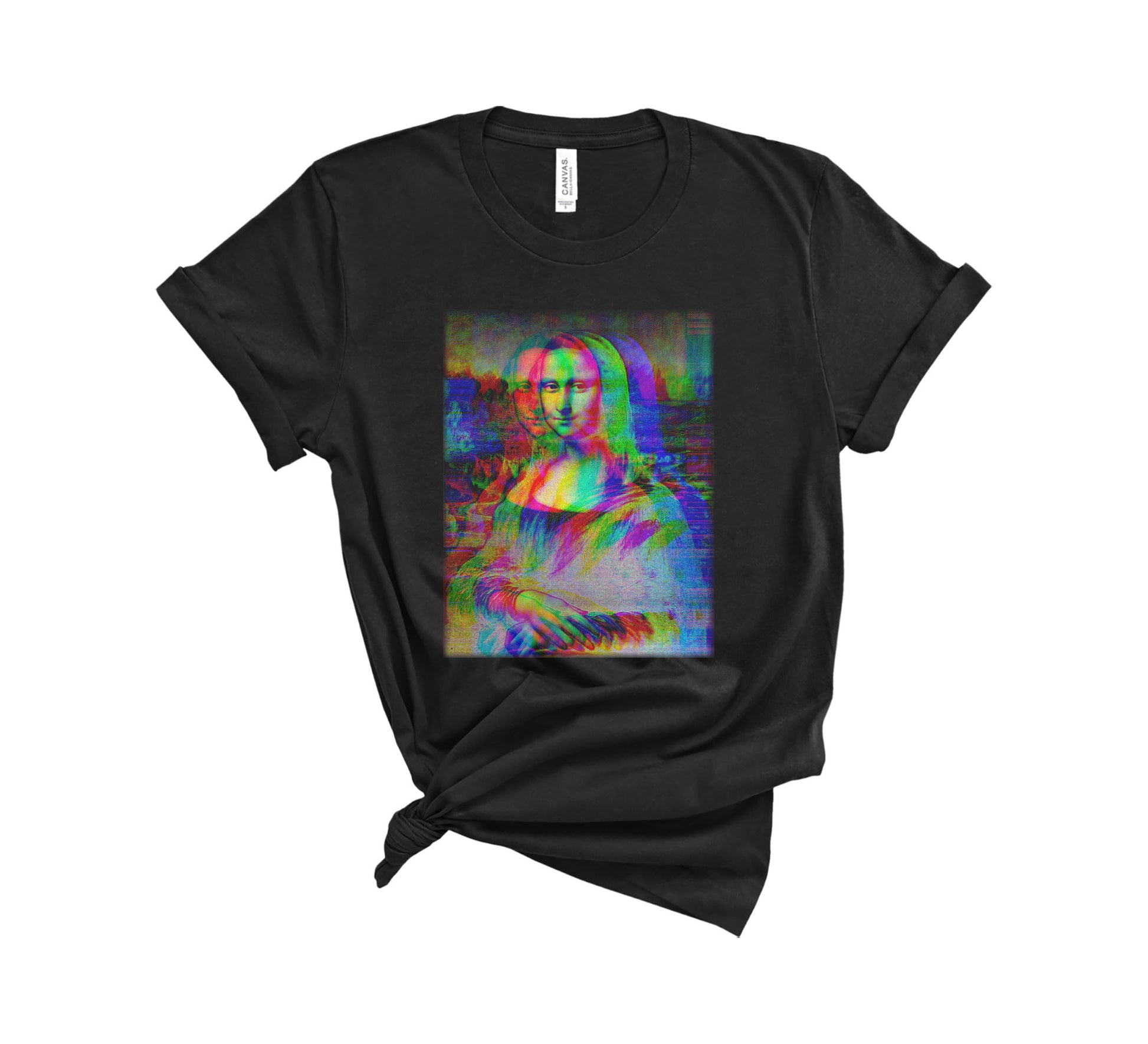 Mona Lisa Trippy Art T-Shirt - Psychedelic Graphic Tee