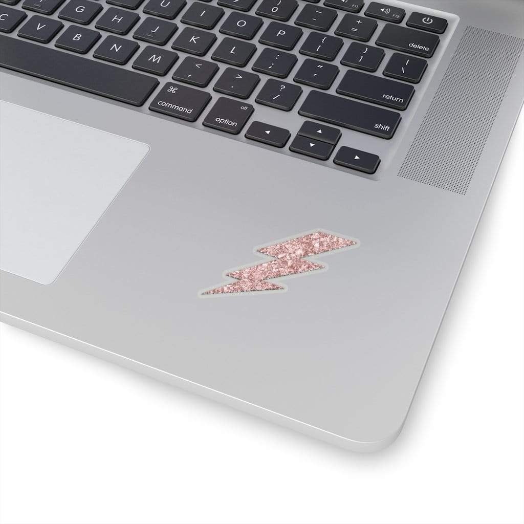 Pink Lightning Bolt Sticker