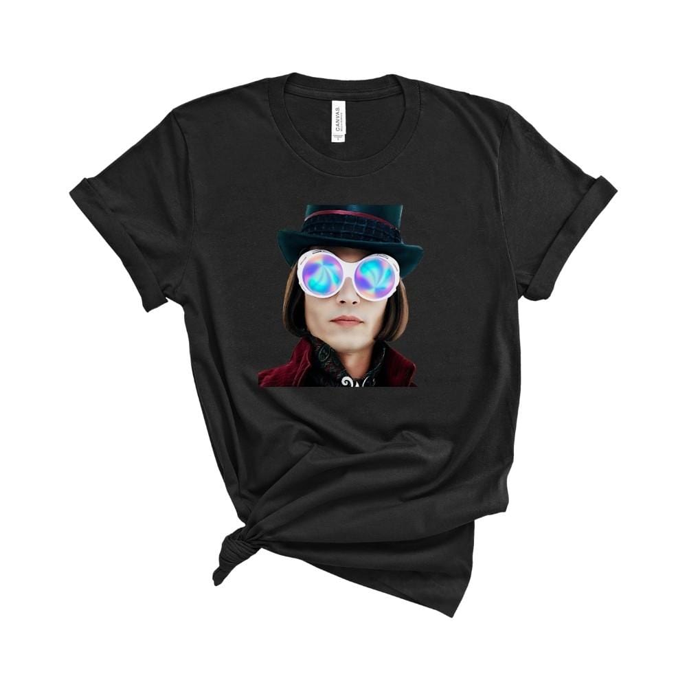 Trippy Willy Wonka T-Shirt Black / XS